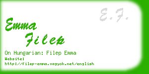 emma filep business card